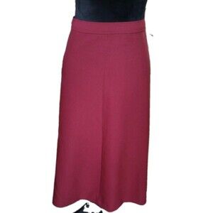 Levi's Women's 36 (Size 16) Burgundy Professional Midi Skirt, Vtg.